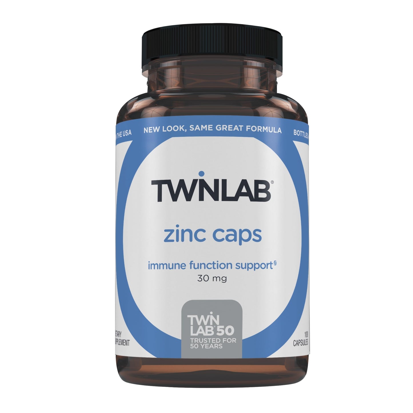 Twinlab Zinc Caps - Immune & Skin Health, 100 Capsules