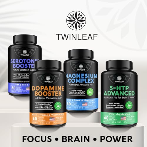 TWINLEAF Dopamine Brain Support Supplement - 1000 mg Blend | Made in USA | 60 Capsules