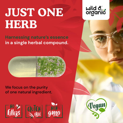 Wild & Organic Goats Rue Capsules 1200 mg | Lactation Support
