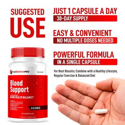 True Balance Blood Support Pro Glycogen Capsules - 2 Pack, Maximum Strength