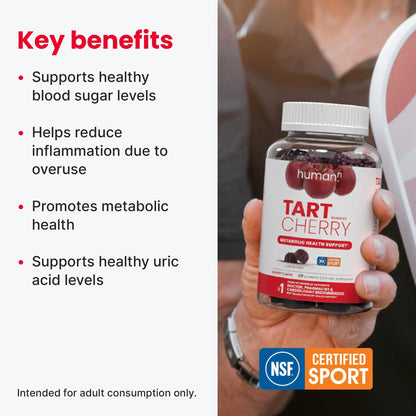 Humann Tart Cherry Gummies – NSF Certified Sport, Sugar-Free & Vegan BritishVita | Premium UK Vitamins & Wellness Supplements