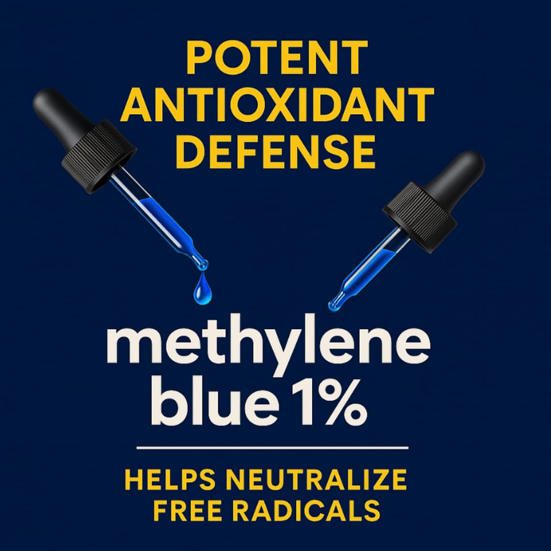 Methylene Blue 1% USP Drops – Lab-Tested, 2 fl oz (60 mL)
