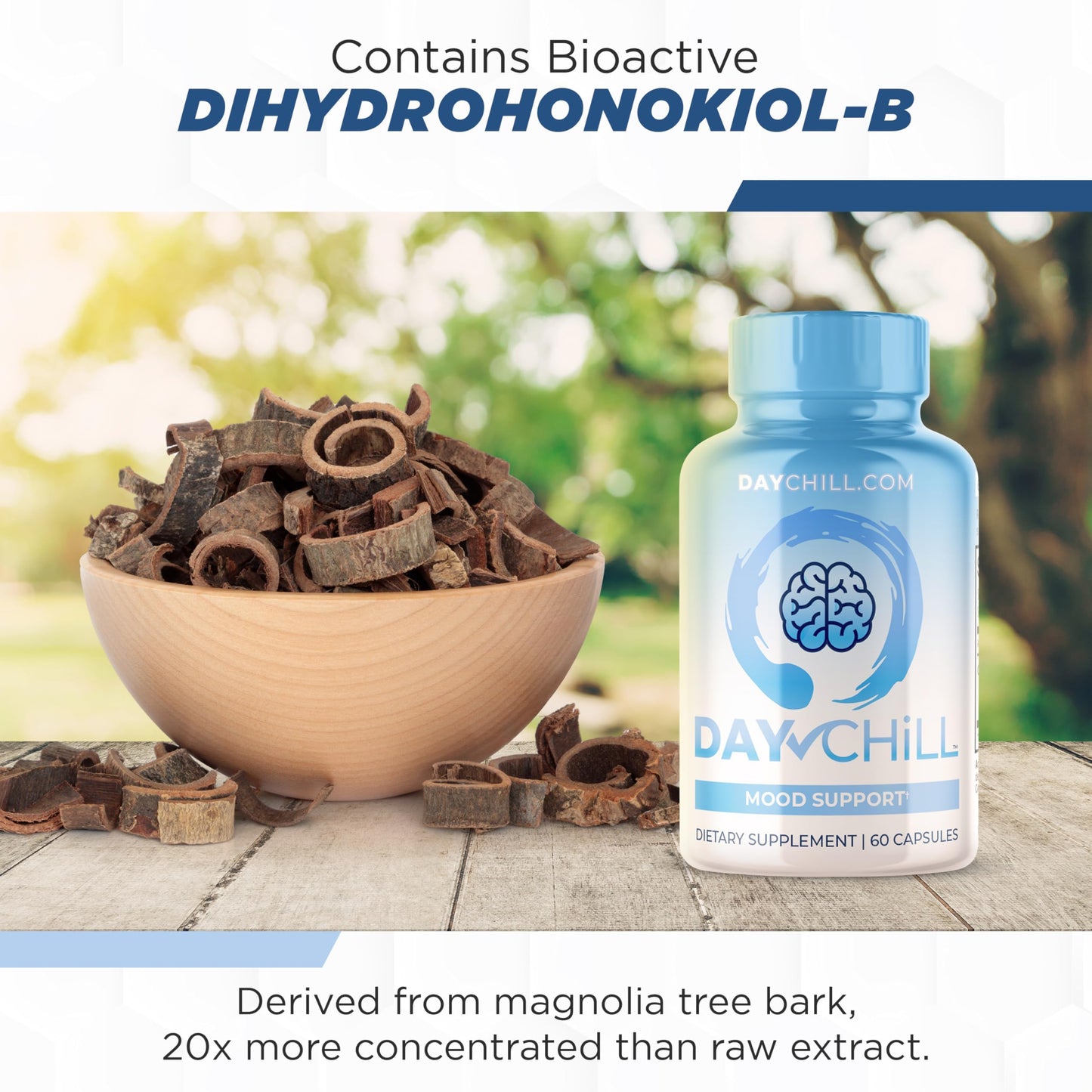 Chill Pill Mood Support – Magnolia Bark 60 Capsules | USA Formulated