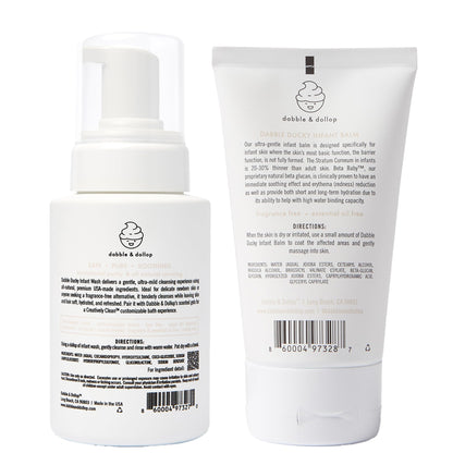 Dabble & Dollop Baby Wash & Lotion Bundle – Fragrance-Free (2-Pack)