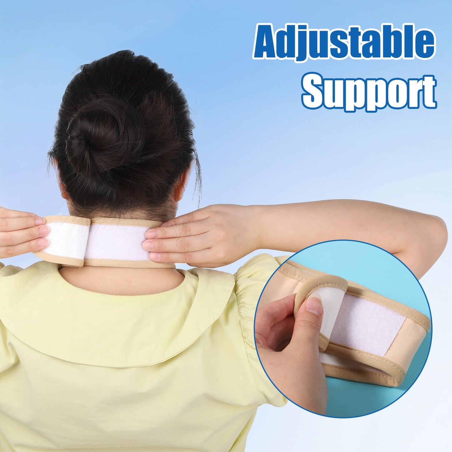 2 Pack Thyroid Castor Oil Neck Wrap – White & Khaki (Reusable)