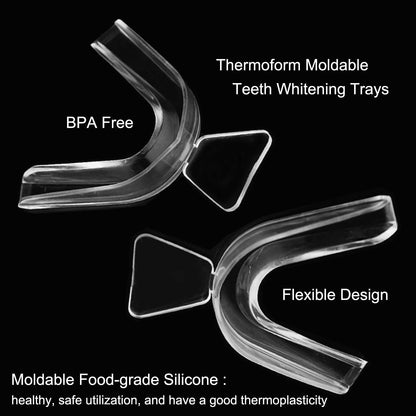 14pcs Dental Whitening Trays – Thermoform Mouth Tray Kit, BPA-Free & Reusable