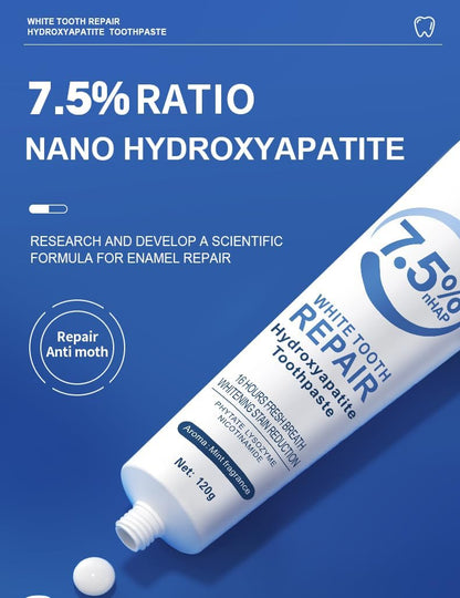 7.5% Hydroxyapatite Toothpaste 2 Pack – Enamel Protection, Fresh Breath, 8.46 oz