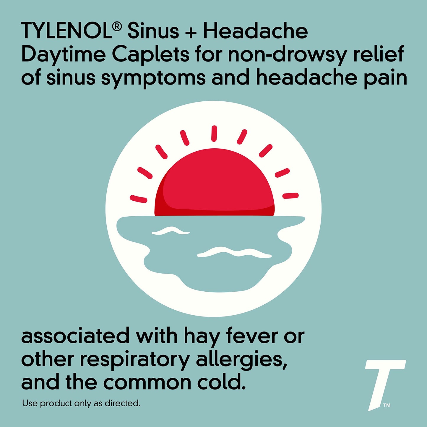 Tylenol Sinus + Headache Daytime Caplets — Non-Drowsy Sinus Relief & Headache Pain (24 ct)