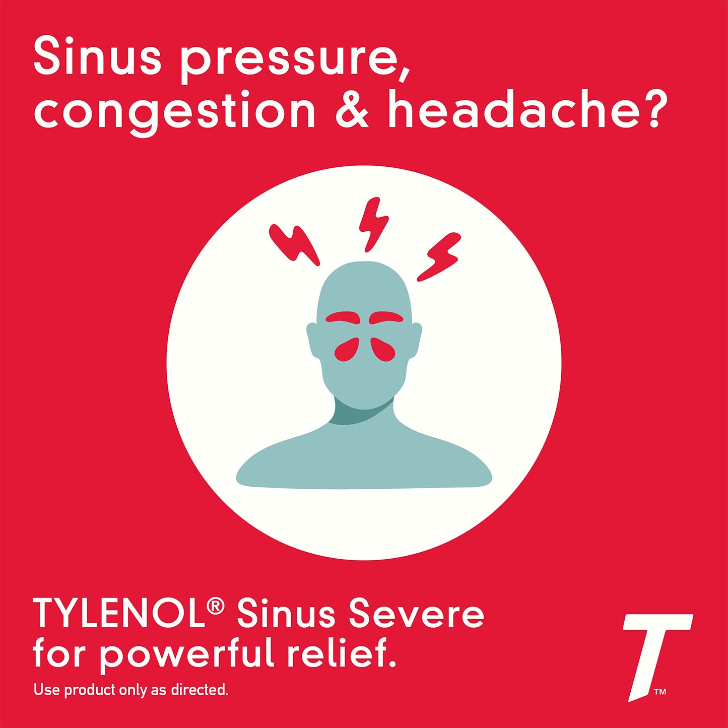 Tylenol Sinus Severe Daytime Caplets – Non-Drowsy Relief, 50 Travel Packs