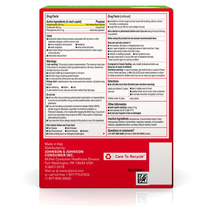 Tylenol Sinus Severe Daytime Caplets – Non-Drowsy Relief, 50 Travel Packs