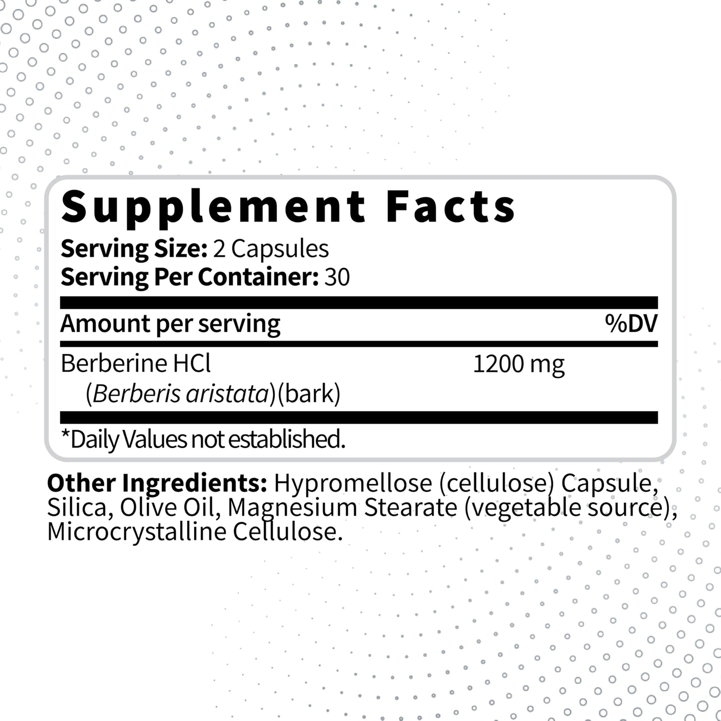 Type Zero Berberine HCL 1200mg 60 Capsules – Pack of 2 | Clean, Non-GMO, Gluten Free