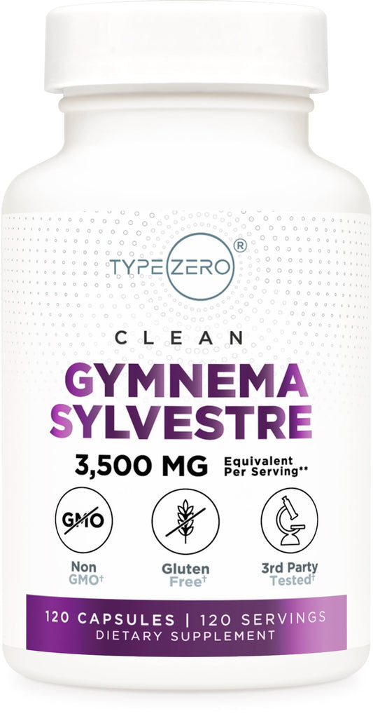 Type Zero Clean Gymnema Sylvestre Capsules – 120 Servings, 3,500 MG/Serving | Non-GMO, Gluten Free BritishVita | Premium UK Vitamins & Wellness Supplements