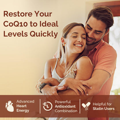 Ubiquinol CoQ10 600 mg Softgels – Dual-Delivery with Omega-3, Shilajit & PQQ, 120 Servings