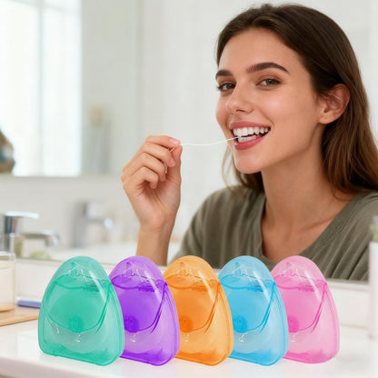UCEHIPAW 120 Boxes Dental Floss – Mint Waxed, Travel Size, 164 ft Each