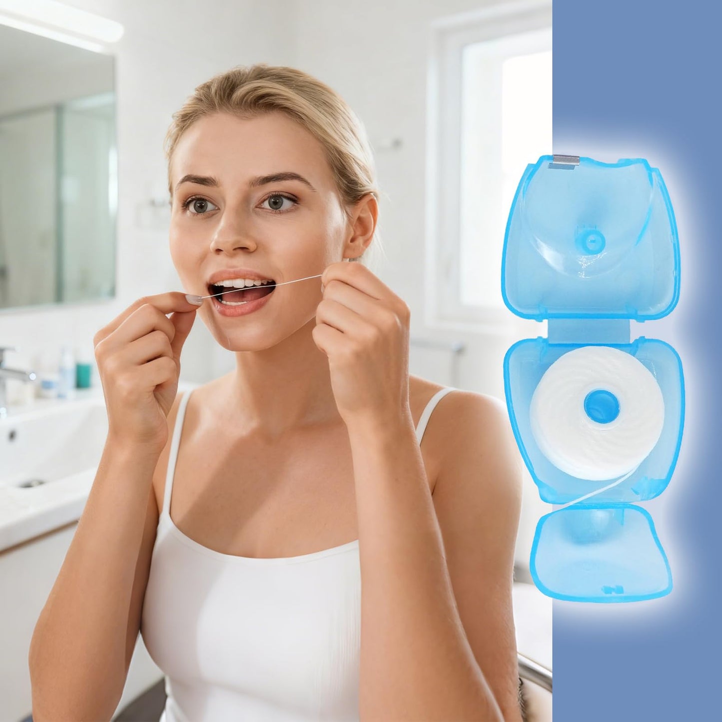 UCEHIPAW 120 Boxes Dental Floss – Mint Waxed, Travel Size, 164 ft Each