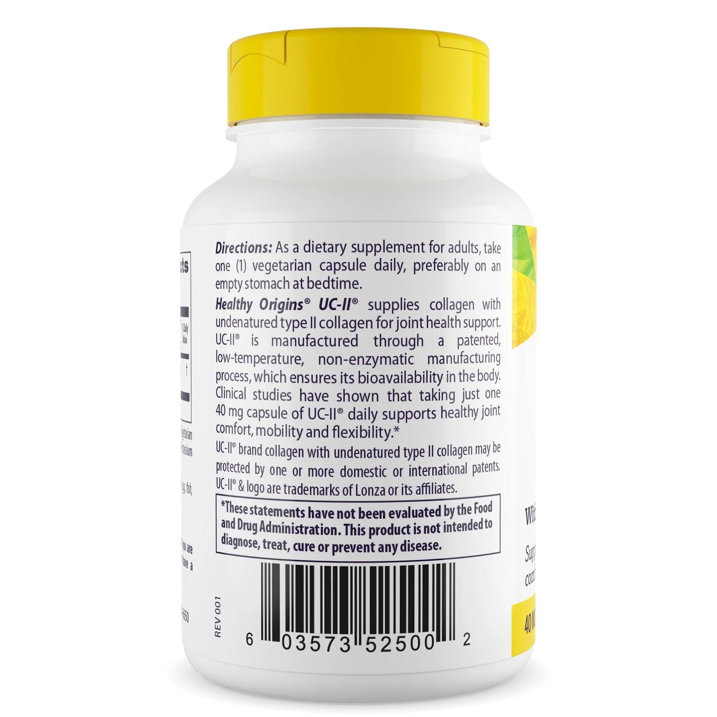 Healthy Origins UC-II 40 mg Undenatured Type II Collagen – 120 Veggie Caps