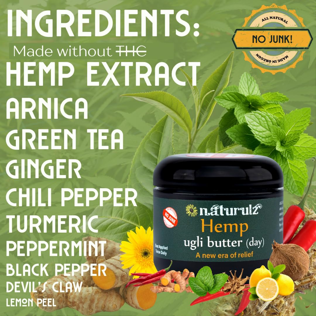 Ugli Butter Hemp Day & Night Bundle (2pk) 4oz – Daytime & Nighttime Topicals
