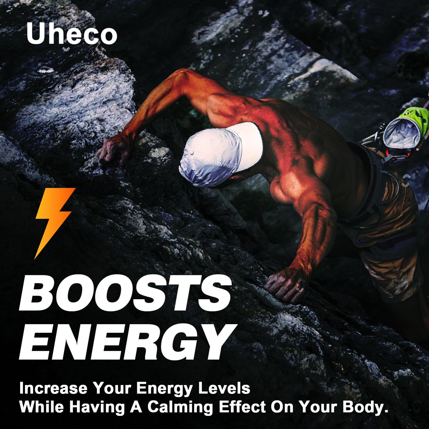 Uheco Shilajit Supplement with Sea Moss, Ashwagandha & Tongkat Ali – 90 Count