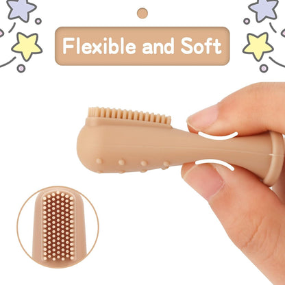 UHFi Baby Toothbrush Kit – 30Pcs + 2 Free Finger Brushes (Clay/Ivory) for 0-36 Months