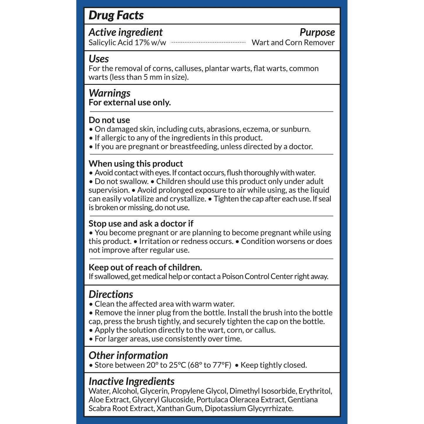 Uikeaft Wart Corn Callus Remover for Feet | Extra Strength Salicylic Acid Liquid 0.5oz (Unscented)