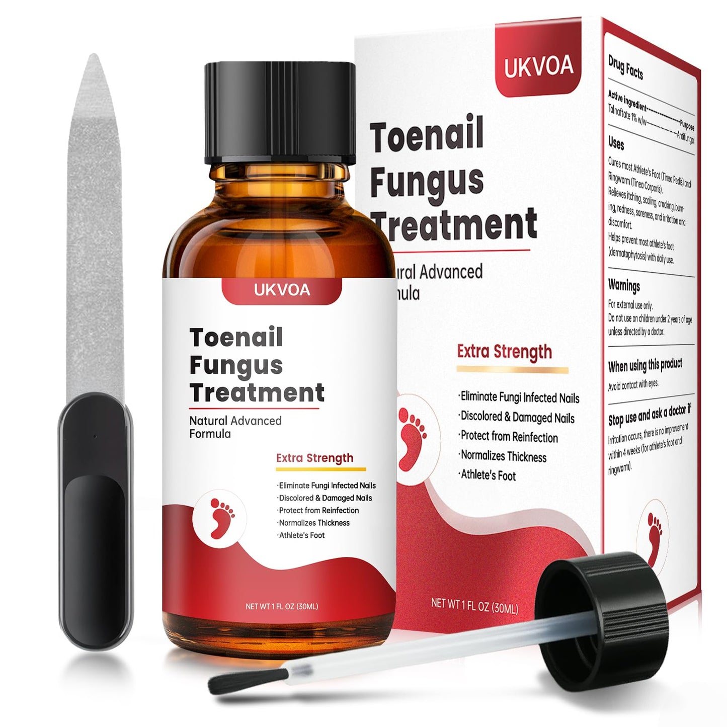 UKVOA Toenail Fungus Treatment Extra Strength Upgraded – Nail Repair for Thick, Discolored Nails