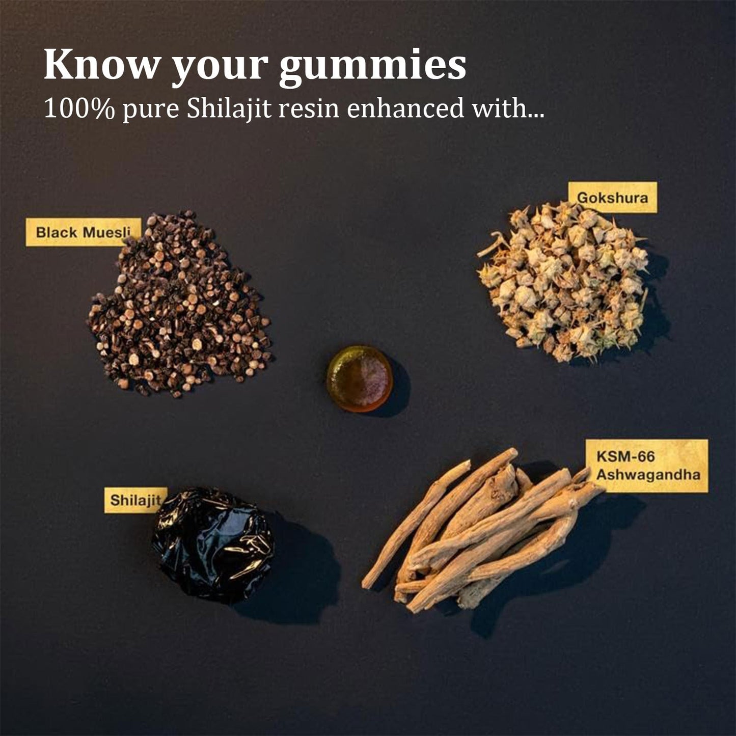 Ultimapeak Shilajit Gummies – Alpha Gummies for Men | Lab Tested, No Added Sugar