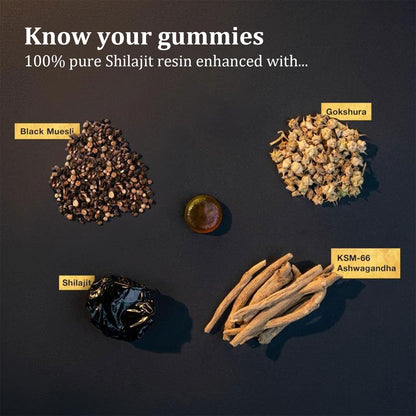 Ultimapeak Shilajit Gummies – Alpha Gummies for Men | Lab Tested, No Added Sugar