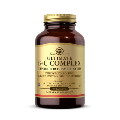 Ultimate B+C Complex Stress Formula - 90 Tablets