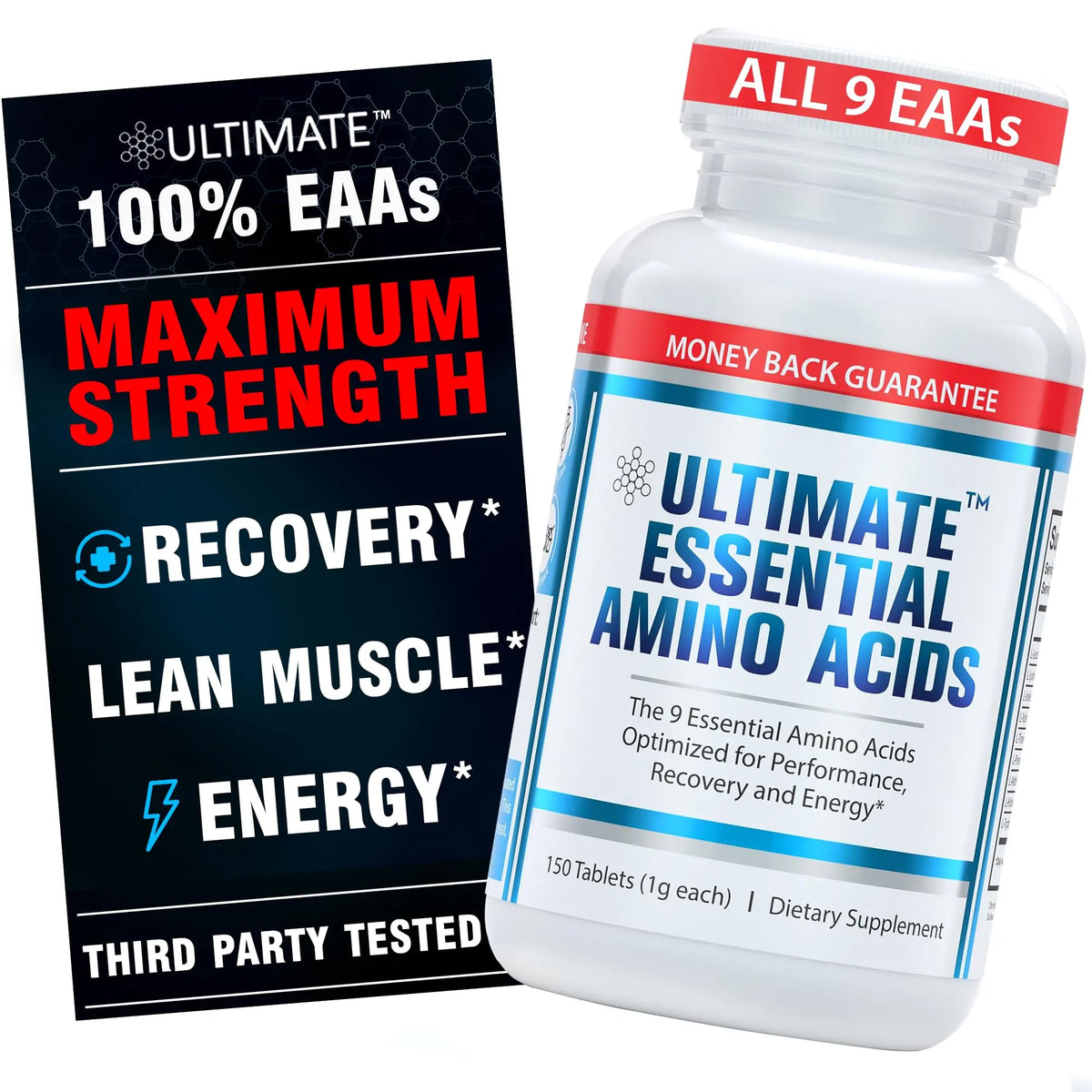 Ultimate 100% Essential Amino Acids for Cutting & Workouts | 9 EAAs, 40% Leucine, Keto & Vegetarian Tablets (150) BritishVita | Premium UK Vitamins & Wellness Supplements
