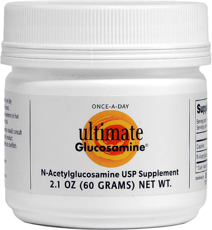 Ultimate Glucosamine Wellesley Therapeutics Inc, Mobility & Comfort, Long Term Joint Maintenance, Non-GMO, Gluten-Free, Dairy-Free, 60g, 30 Servings