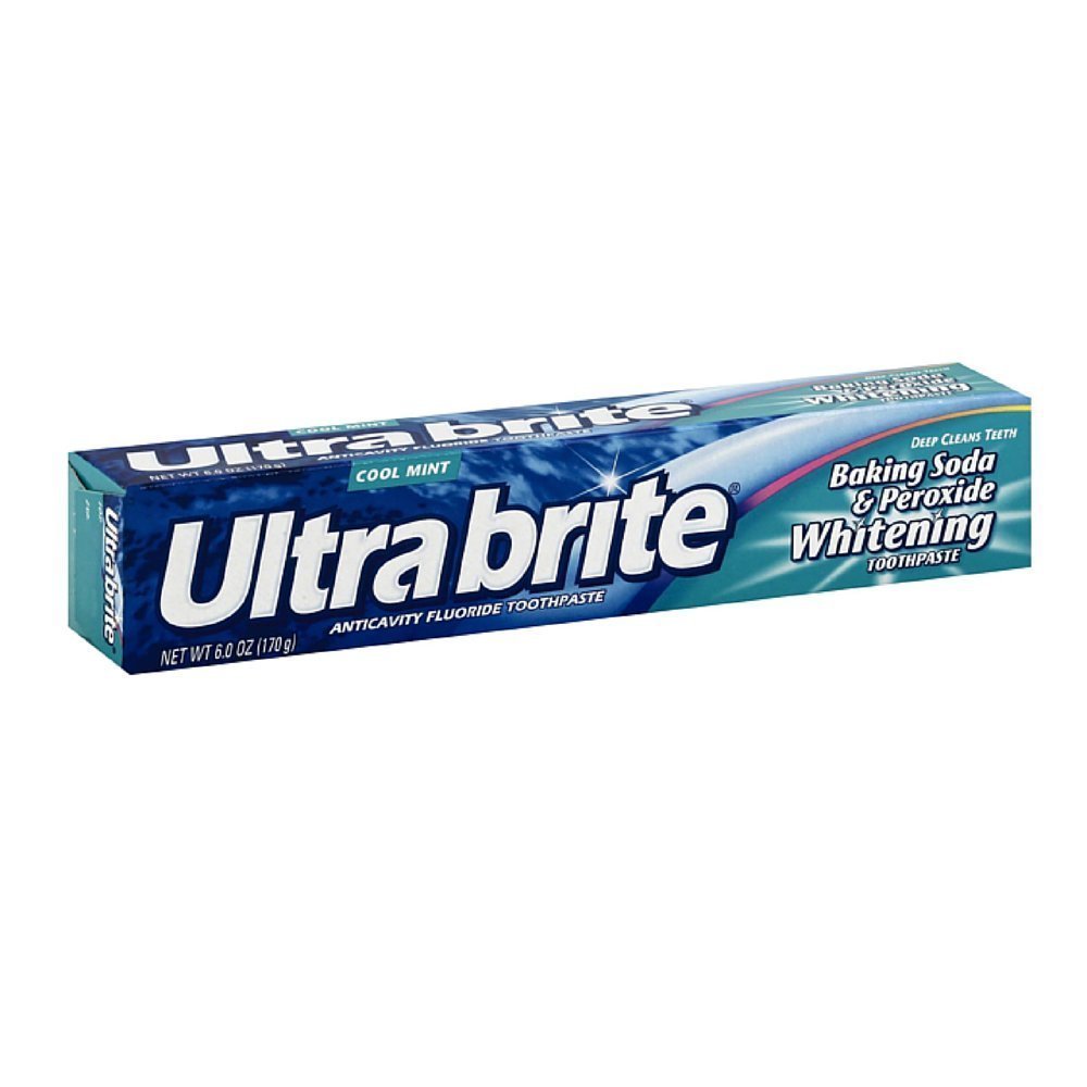 Ultra Brite Baking Soda & Peroxide Whitening Toothpaste – Pack of 2 | Mint, 12 oz total