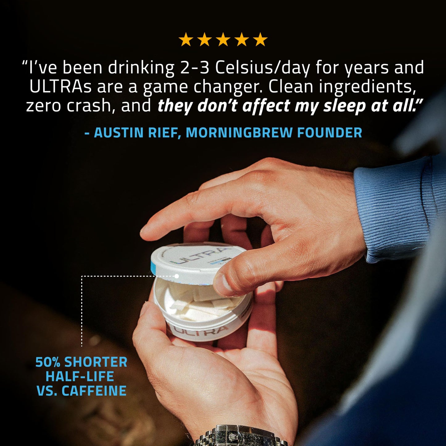 Ultra Focus Pouches Variety Pack (3 Cans) Nicotine-Free, Caffeine-Free | Nootropic Energy & Clarity | Ultra Pouches