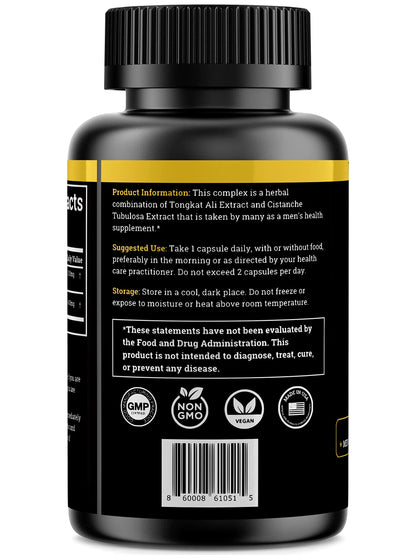 Black Forest Cistanche Tubulosa 200mg & Tongkat Ali 400mg (2-Month Supply) – Ultra-Pure with 50% Echinacoside + 10% Acetoside BritishVita | Premium UK Vitamins & Wellness Supplements