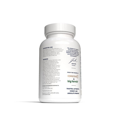 Ultra Human Daily Wellness: Heavy Metal Detox Cleanse with Zeolite, Shilajit, NAC & Organic Greens (60 capsules)