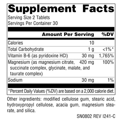 Source Naturals Ultra-Mag 5-in-1 Magnesium – 60 Vegan Tablets | Relaxes Muscles & Calms Nerves