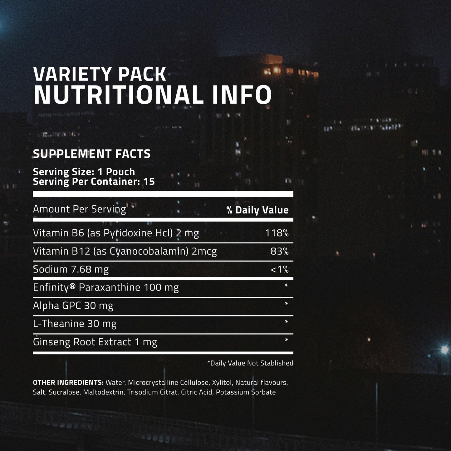 Ultra Focus Pouches Variety Pack (3 Cans) Nicotine-Free, Caffeine-Free | Nootropic Energy & Clarity | Ultra Pouches