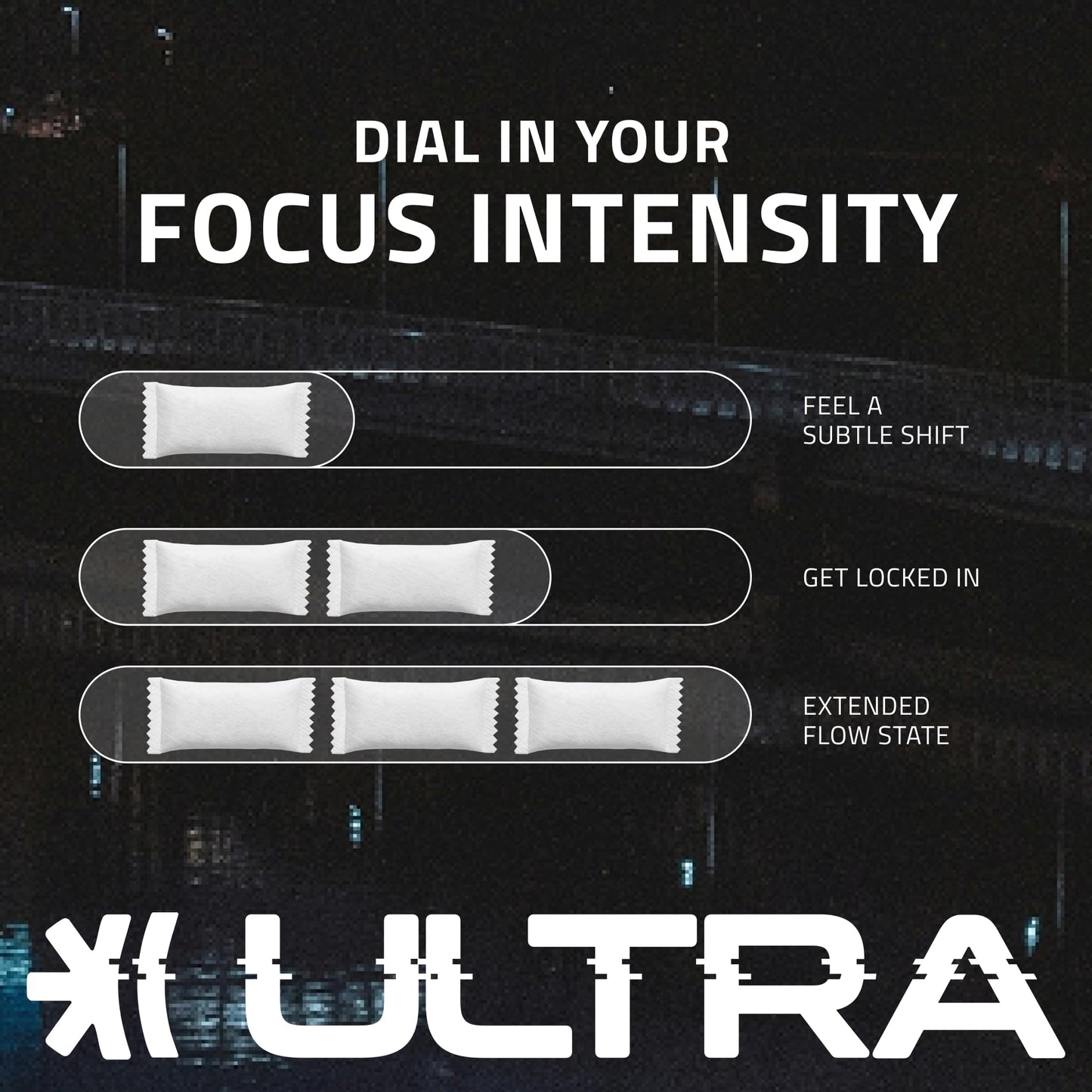 Ultra Focus Pouches Variety Pack (3 Cans) Nicotine-Free, Caffeine-Free | Nootropic Energy & Clarity | Ultra Pouches