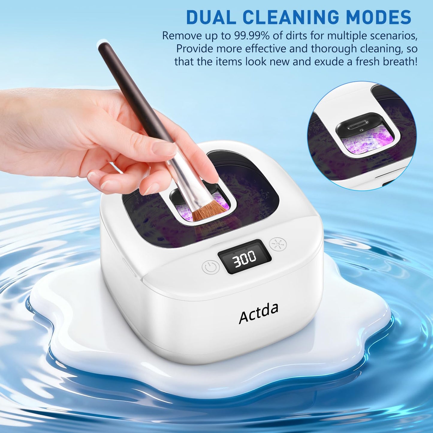 Wireless Ultrasonic Retainer Cleaner – Sonic Dental Cleaning Machine