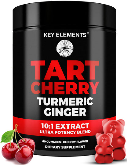 Ultra Strength Tart Cherry Gummies with Turmeric & Ginger | Uric Acid Support