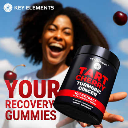 Ultra Strength Tart Cherry Gummies with Turmeric & Ginger | Uric Acid Support