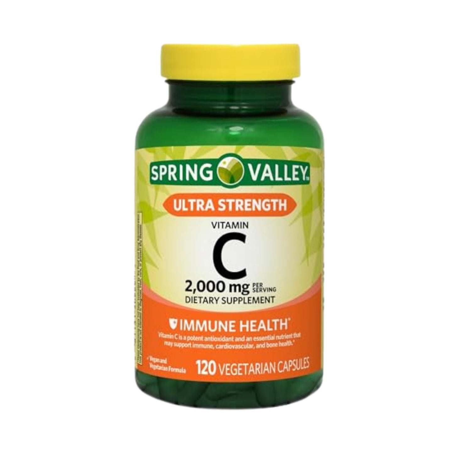 Ultra Strength Vitamin C 2000mg - 120 Capsules | Vegan Dietary Supplement