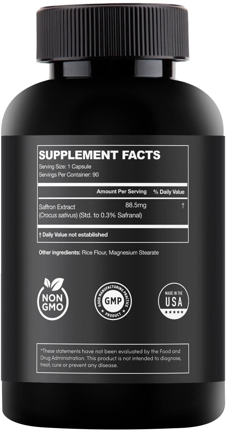 Ultra6 Saffron Supplements - Mood Support & Eye Health (90 Servings)