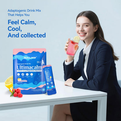 UltraCalm Raspberry Lemonade Sleep & Stress Drink – 30 Servings
