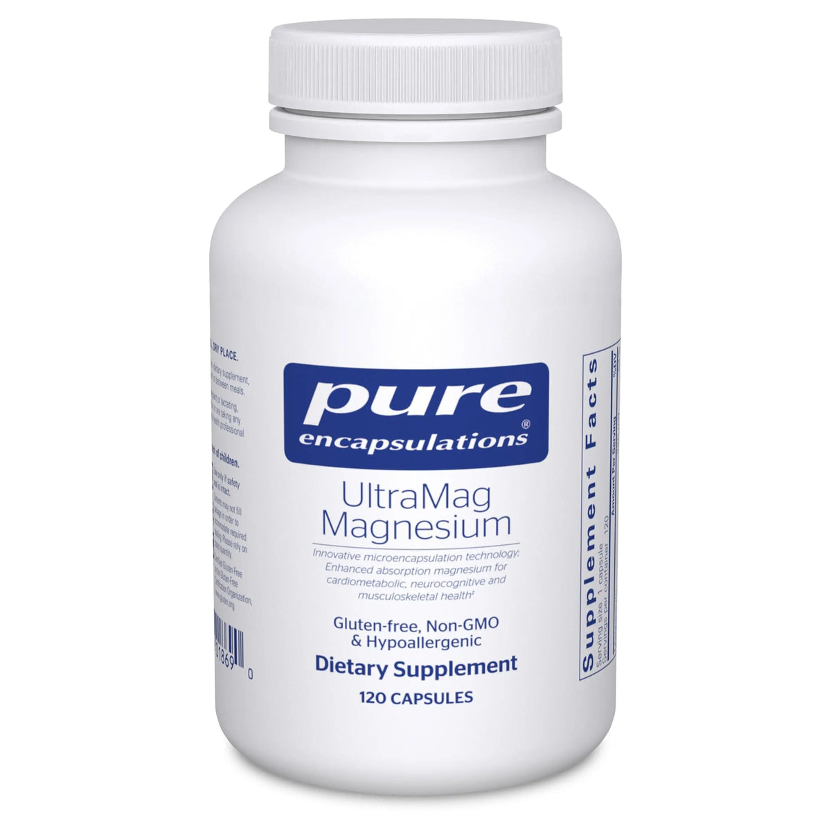 Pure Encapsulations UltraMag Magnesium - Superior Absorption for Bone & Muscle Support | 120 Capsules BritishVita | Premium UK Vitamins & Wellness Supplements