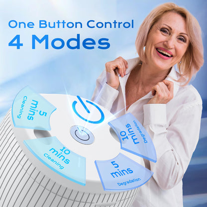 Ultrasonic Retainer Cleaner Machine – 45kHz 25W Portable 200ml for Dentures, Aligners, Mouth Guards & Jewelry
