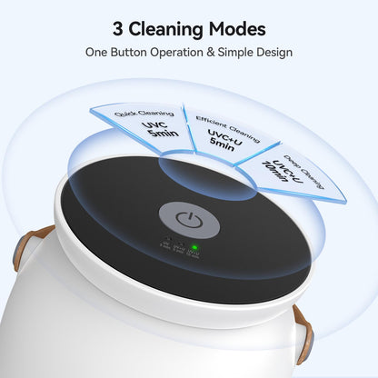Ultrasonic Retainer Cleaner 45kHz – 3 Modes, 200ml Tank | Aligners & Mouth Guards