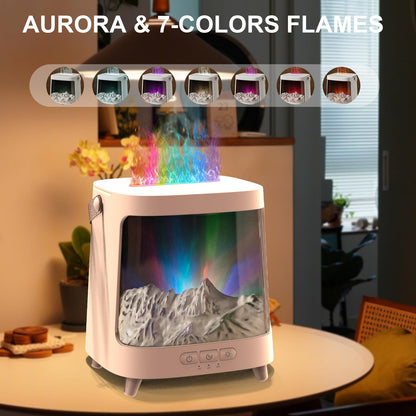 Essential Oil Diffuser Aurora Flame 200ml Ultrasonic Humidifier