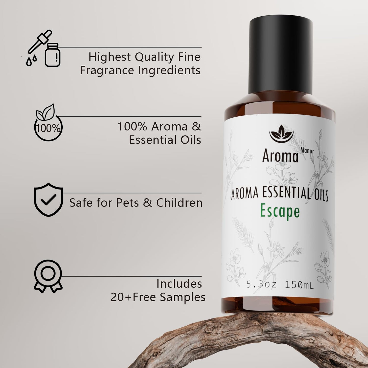 Escape Essential Oil Blend - Luxury Hotel Inspired Fragrance Oil 150ML