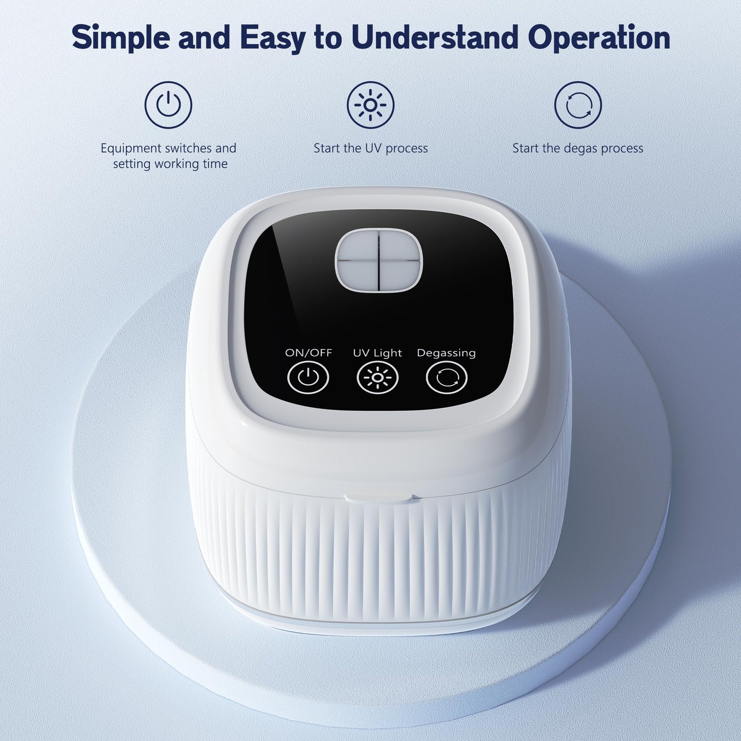 2025 Upgraded 3-in-1 Ultrasonic Retainer Cleaner – Degassing + UV, 5x Cleaning
