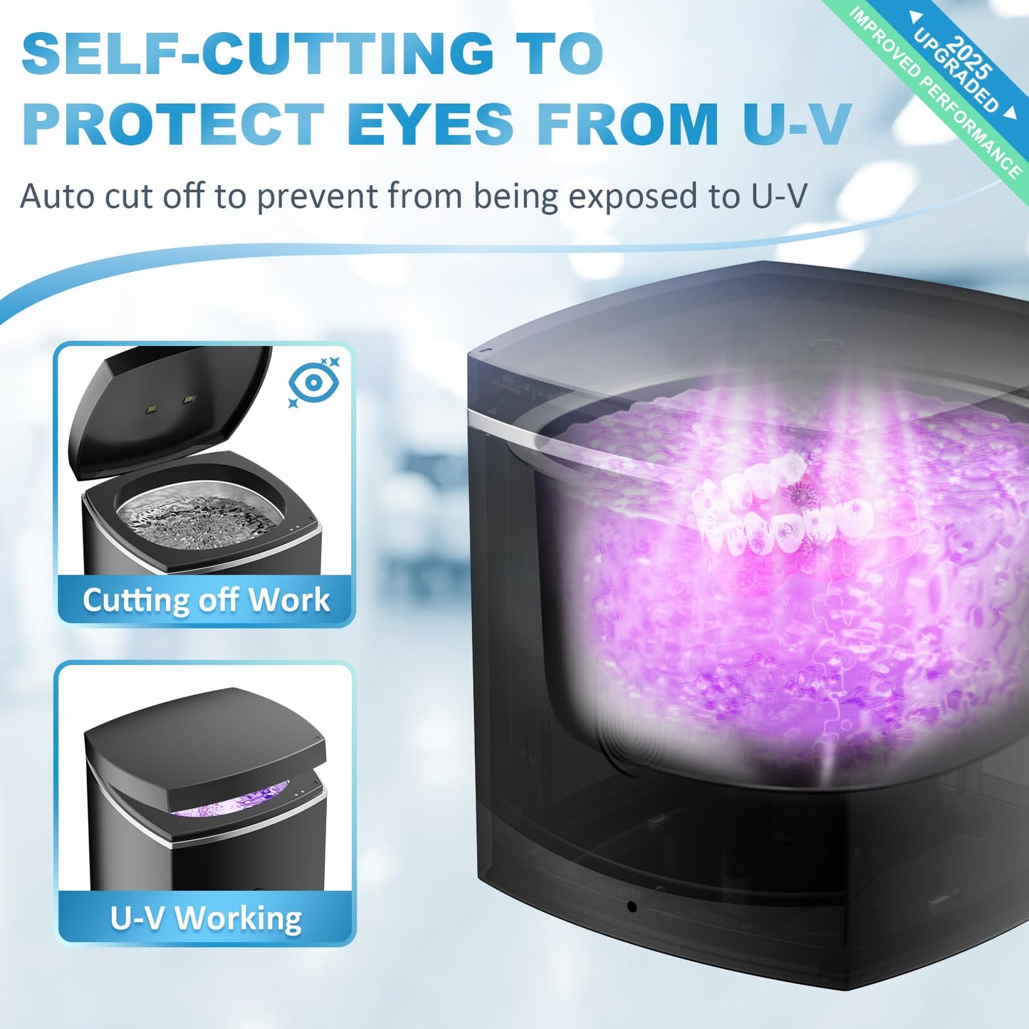 Ultrasonic Retainer Cleaner - 43kHz Denture & Jewelry Cleaner